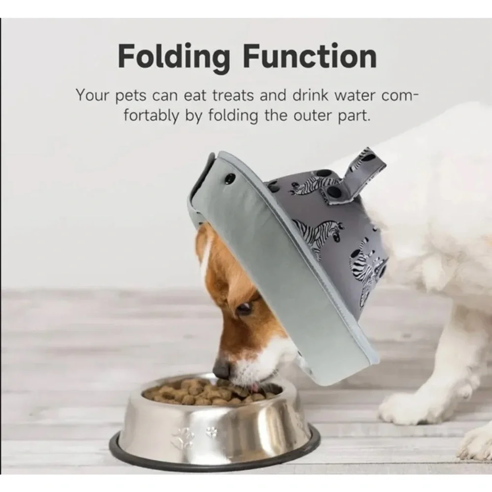 New Soft Comfy Cone Dog Cat Adjustable Collar Size: S, XS